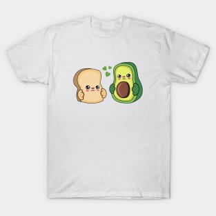 All i need is bread and avocado, Kawaii bread and avocado. T-Shirt